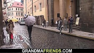 granny sucks black dick